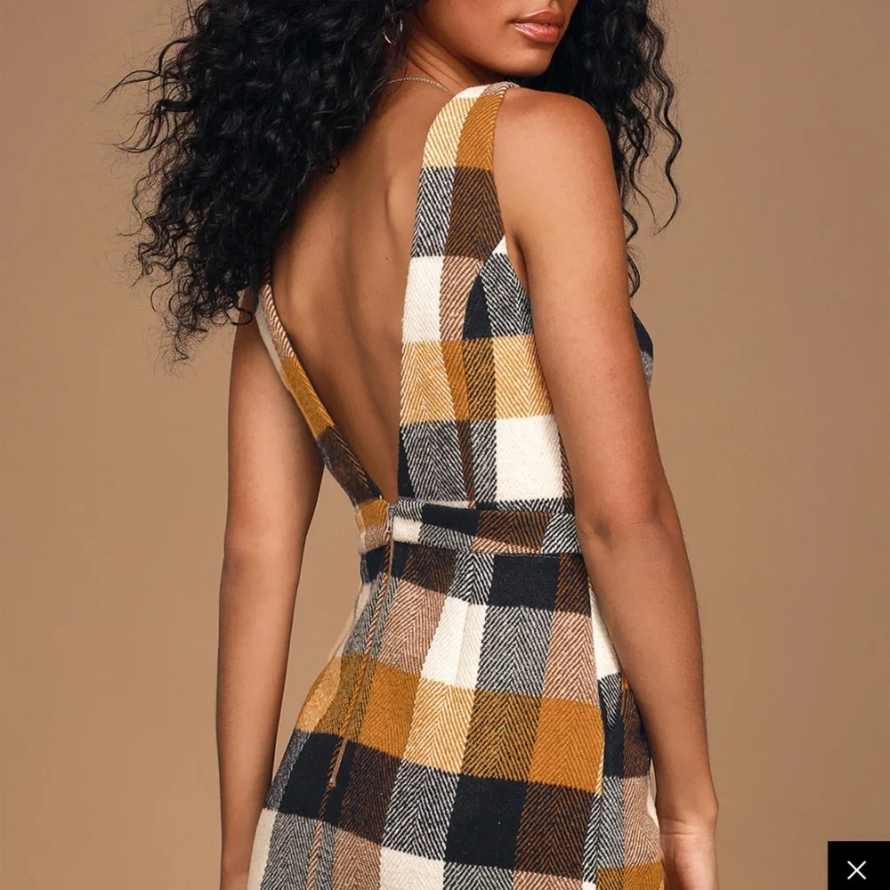 Lulus forever classic plaid mini dress - Picture 2 of 3